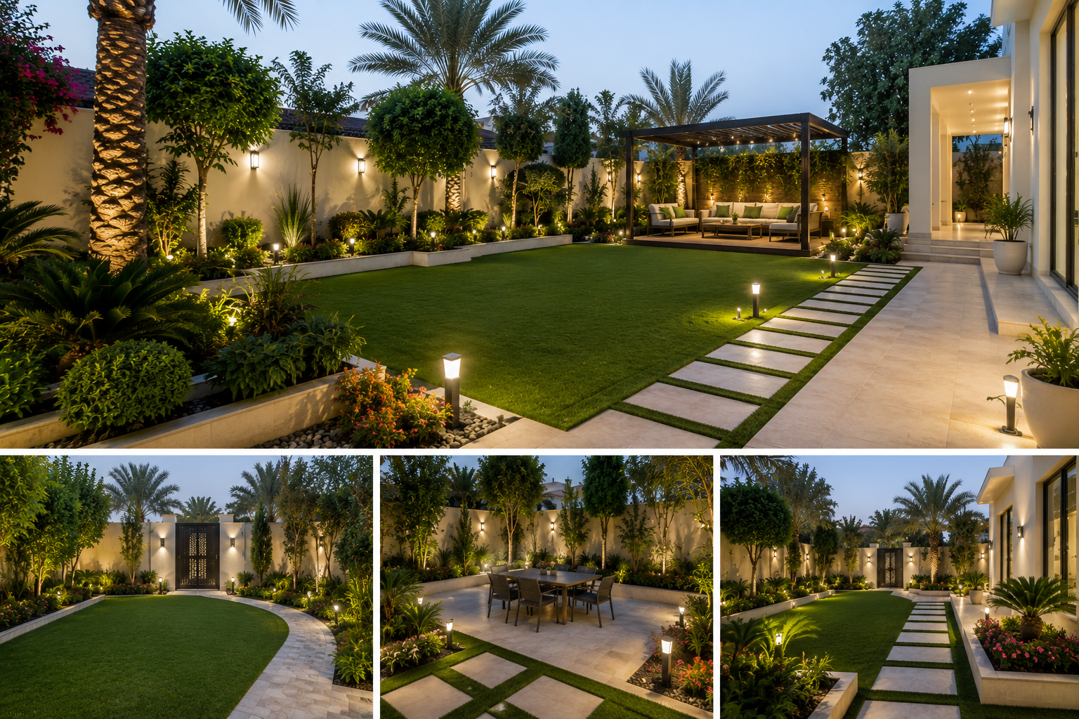 Villa Garden Renovation — Khalifa City, Abu Dhabi